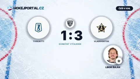 Togliatti – Vladivostok 1:3 (KHL), Libor Šulák